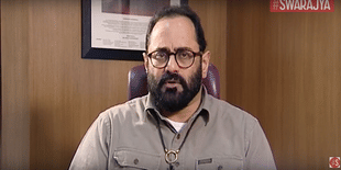 Rajeev Chandrasekhar during a chat with <i>Swarajya</i>